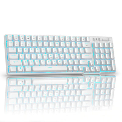 Royal Kludge RK96 Wired Tri Mode Bluetooth RGB Hot Swappable Mechanical Keyboard White (Brown Switch)