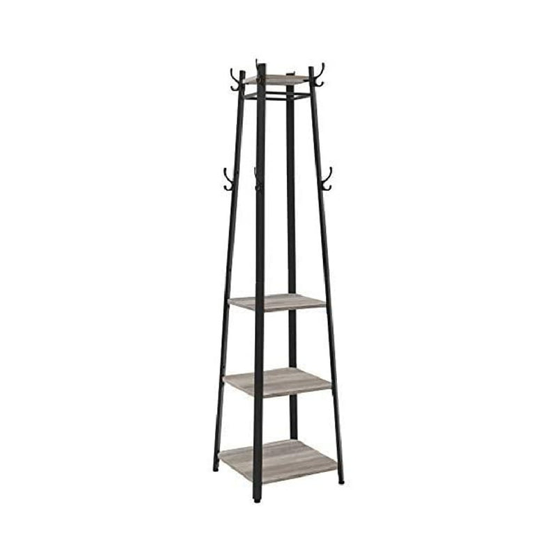 VASAGLE Coat Rack 3 Shelves Greige LCR080B02