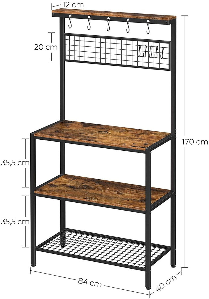 VASAGLE Industrial Kitchen Baker&