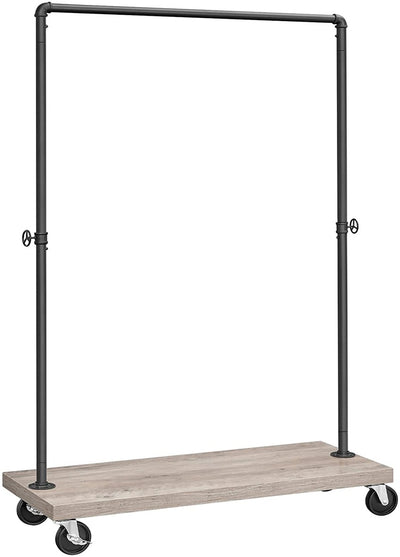 VASAGLE Clothes Rack Single Rail Greige HSR065B02