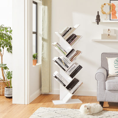 VASAGLE Tree Bookshelf 8 Tier White