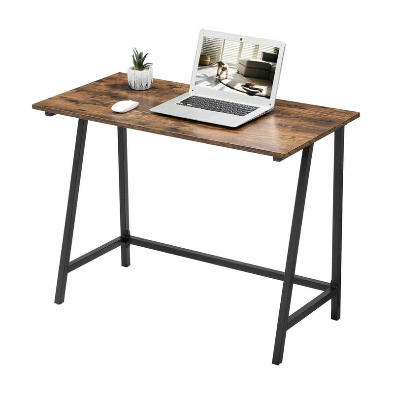 VASAGLE Computer Desk Rustic Brown and Black