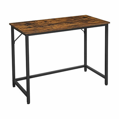 VASAGLE Computer Desk Rustic Brown and Black LWD41X