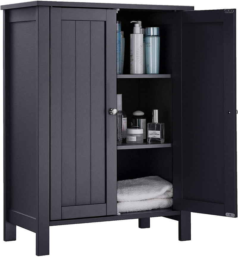 VASAGLE Floor Cabinet with 2 Doors Gray BCB60GY