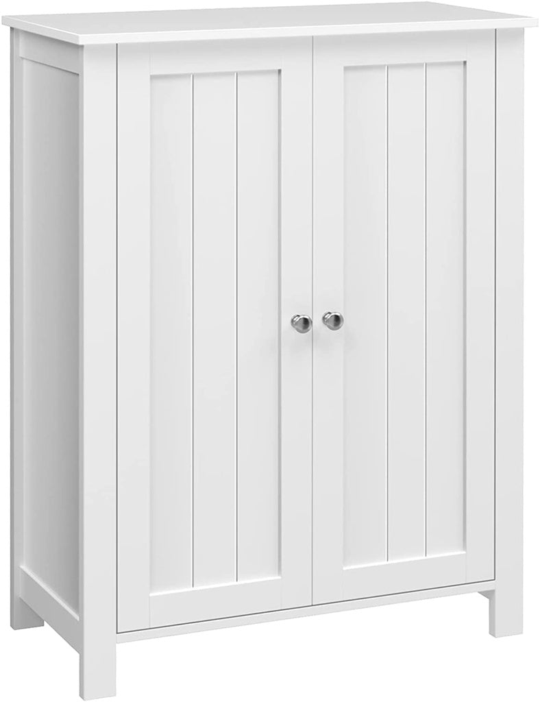 VASAGLE Floor Cabinet with 2 Doors White BCB60W