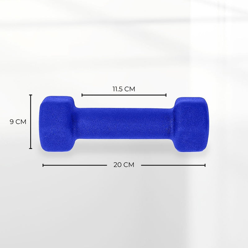 Verpeak Neoprene Dumbbell 4kg x 2 Blue