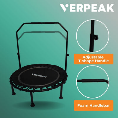 Verpeak Fitness Trampoline 40" with U Shape Handrail VP-TP-102-JDI