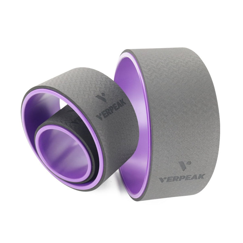 Verpeak Yoga Wheel 3 pieces set Purple & Black VP-YBS-107-YR