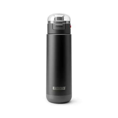 Zoku Stainless Sports Bottle Black 500ml ZK165 101