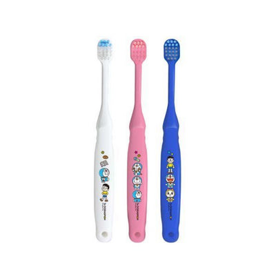 EBISU Doraemon Children's Wide Head Toothbrush (Above 6 Years Old) 3 Pack x10