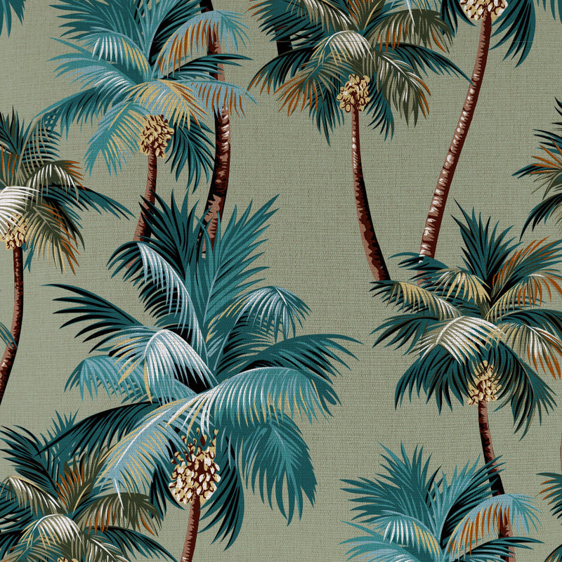 Cushion Cover-With Piping-Palm Trees Sage-60cm x 60cm