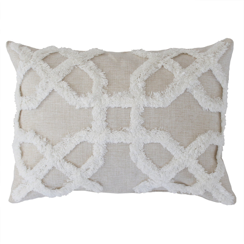 Cushion Cover-Boho Textured Single Sided-Lattice-30cm x 50cm – Arcadian ...