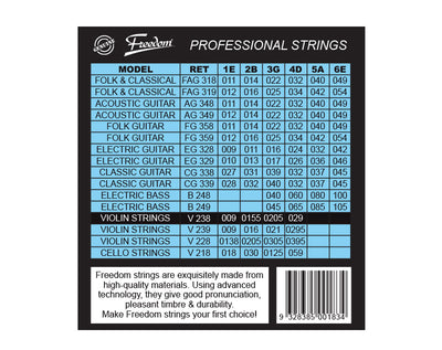 Freedom 10 Pack Violin Strings V238-10PK