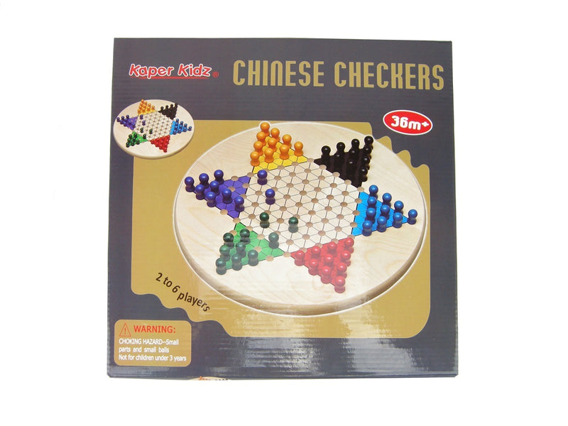 CHINESE CHECKER 30CM WOODEN BOARD GAME