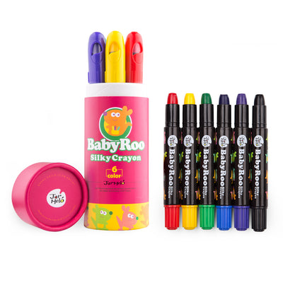 SILKY WASHABLE CRAYON -BABY ROO 6 COLORS