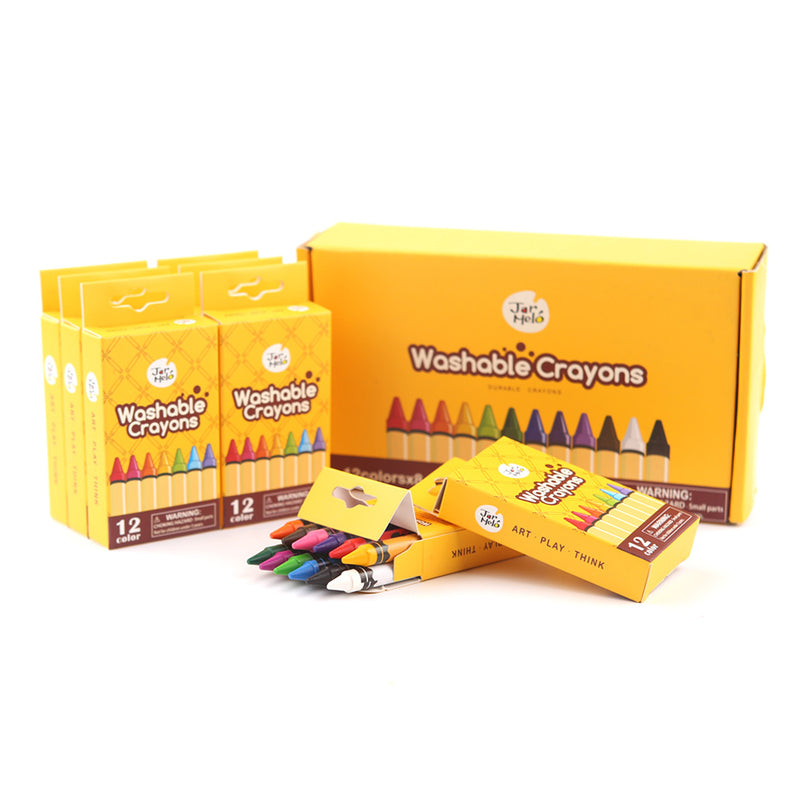 WASHABLE CRAYONS -BULK SET 12-8 PACKS