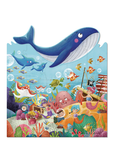 MARINE LIFE JIGSAW FLOOR PUZZLE 30PCS