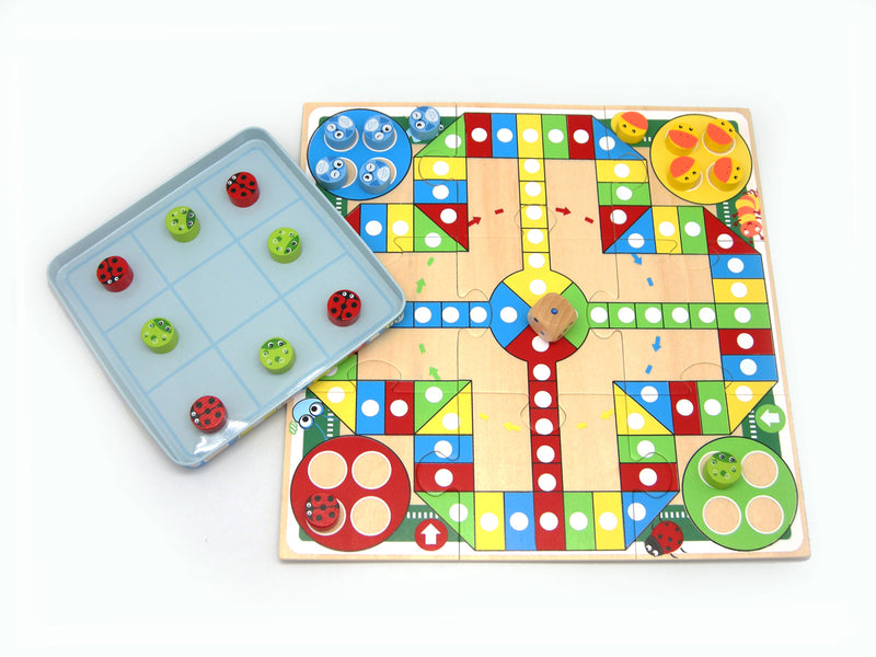 TIN BOX GAME - LUDO&TICTACTOE