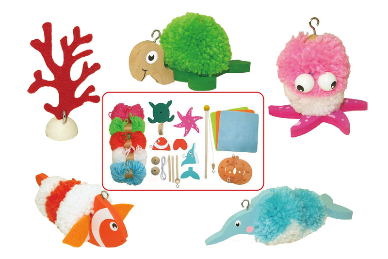 DIY CRAFTS-FISH POM POM CRAFT KIT