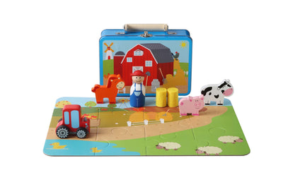 FARM PLAYSET IN TIN CASE