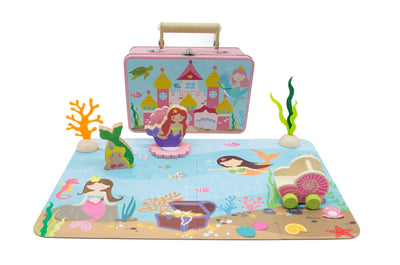 MERMAID PLAYSET IN TIN CASE