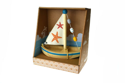 CALM & BREEZY WOODEN SAILBOAT STAR FISH