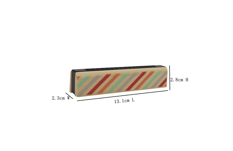 CALM & BREEZY WOODEN HARMONICA MAROON