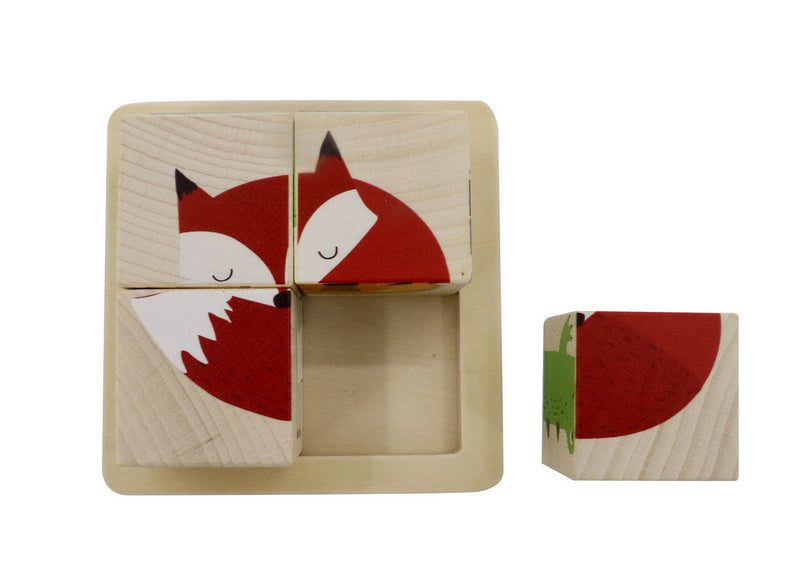 WOODEN BLOCK PUZZLE JUNGLE ANIMAL