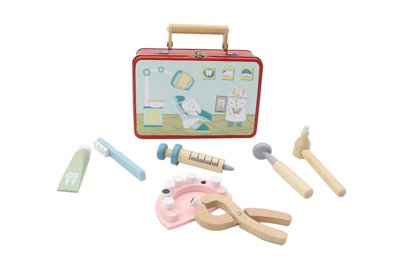 DENTIST PLAYSET IN TIN CASE