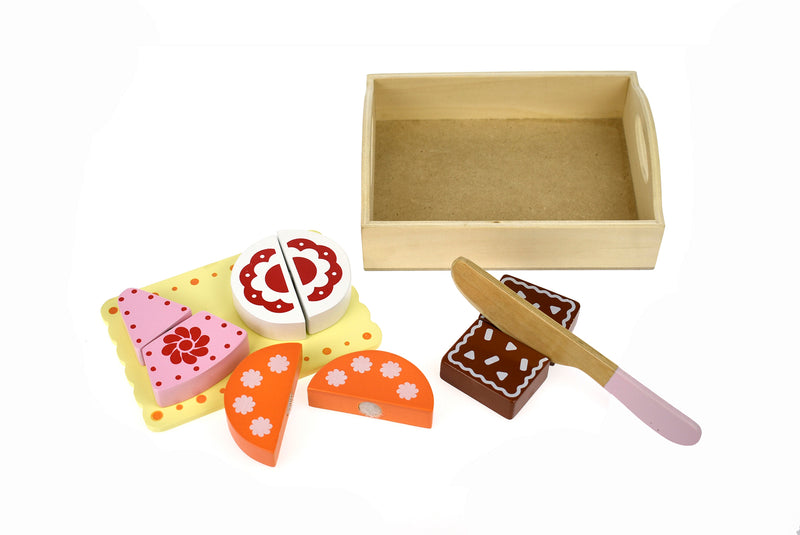 WOODEN FOOD TRAY - DESSERT