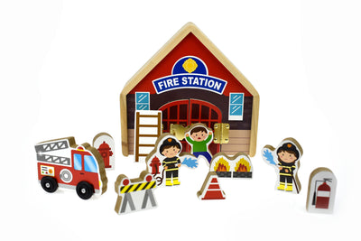 METALLATCH PLAYSET-FIRESTATION