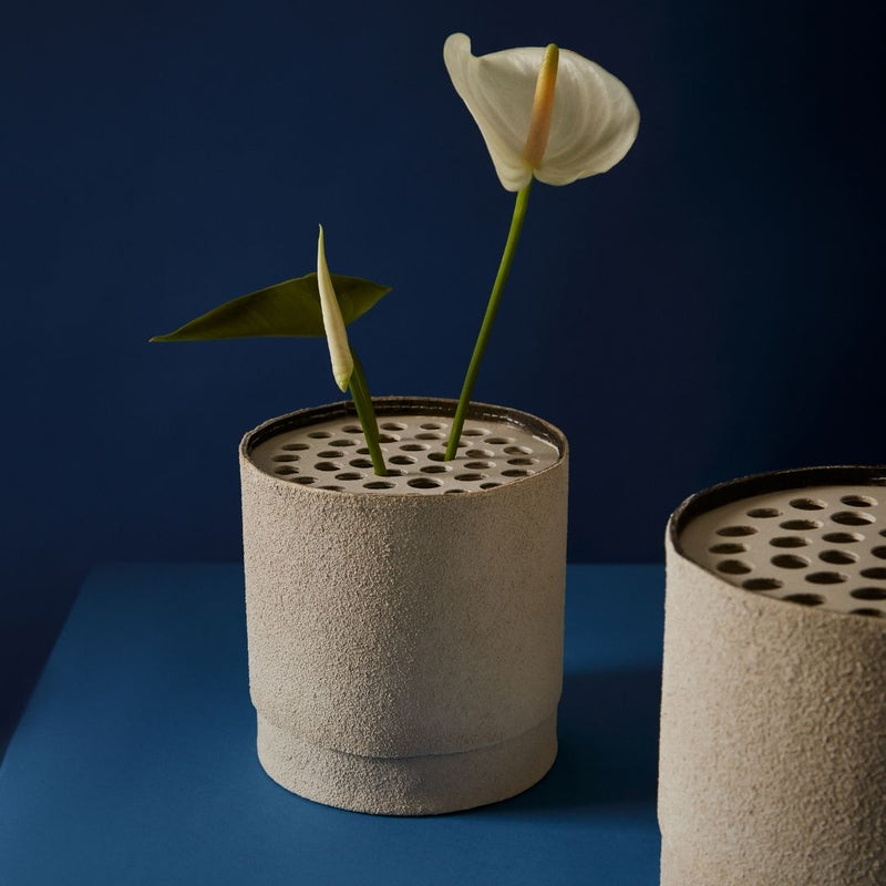 Tree Stripes Dried & Preserved Flower Holder Pot Set of 3 - Amalfi