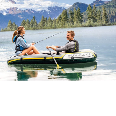 INTEX Seahawk 2 Person Inflatable Boat Fishing Boat Raft Set 68347NP