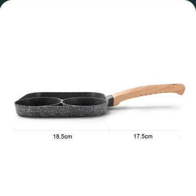 7 hole Frying Pot Pan Non-stick Egg Pancake Steak Hamburg Omelet Pan Tools AU