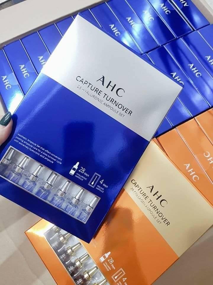 AHC Korea Capture Turnover 28 Bottles Hyaluronic Ampoule Set + Peeling Ampoule x4