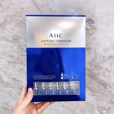 AHC Korea Capture Turnover 28 Bottles Hyaluronic Ampoule Set + Peeling Ampoule x4