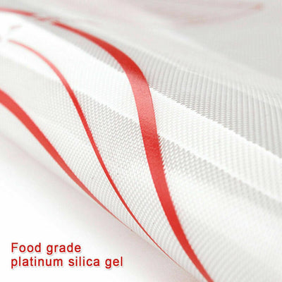 X Large Silicone Pastry Mat Thick Non Stick Baking Mat with Measurement 40*60 cm Fondant Mat Counter Mat Dough Rolling Mat Oven Liner Pie Crust Mat Red