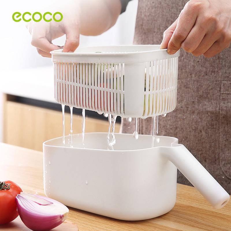 Ecoco Vegetable Chopper Spiralizer Vegetable Slicer Dicer Onion Food Cutter Home Use Grey