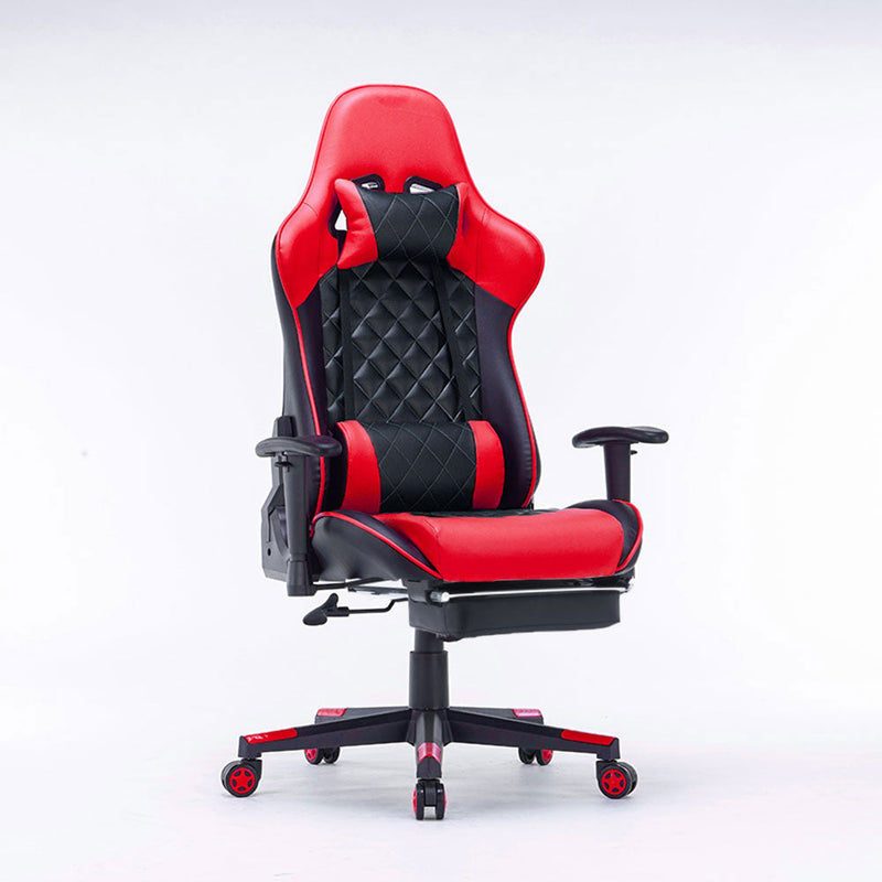 Gaming Chair Ergonomic Racing chair 165° Reclining Gaming Seat 3D Armrest Footrest Black Blue