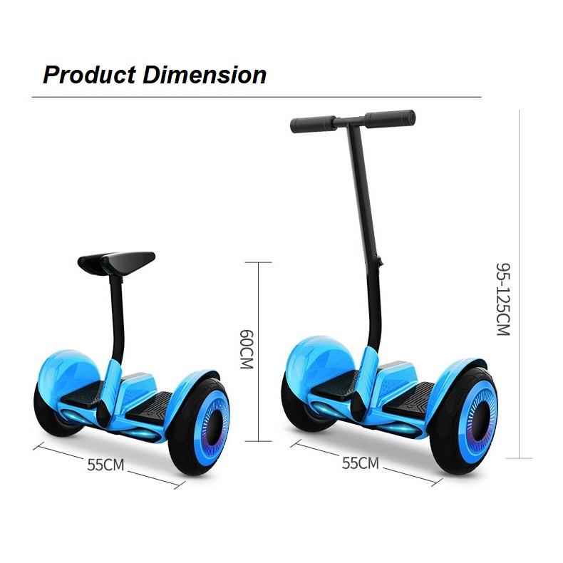 JDOO 10 INCH PROHoverboard with Bluetooth Speaker and LED Lights S- Electric Self Balancing Transporter YELLOW AU