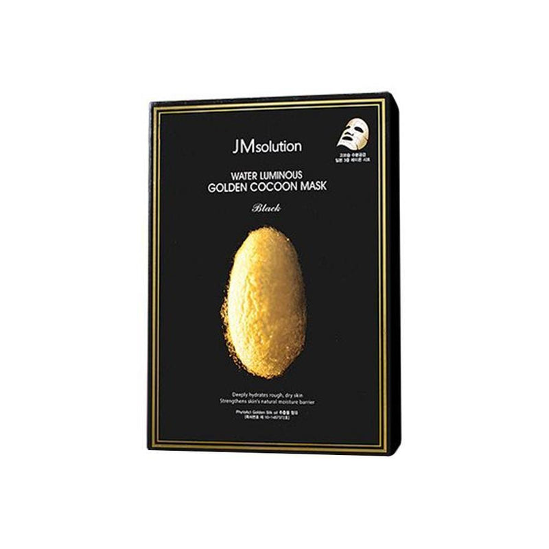 JM Solution Water Luminous Golden Cocoon Mask Black 10sheets