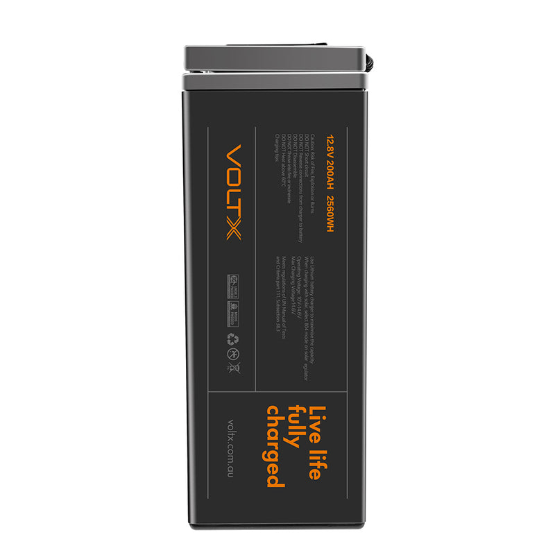 VoltX 12V Lithium Battery 200Ah Slim Plus