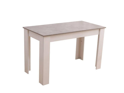 Dining Table Rectangular Wooden 120M-Grey&amp;White