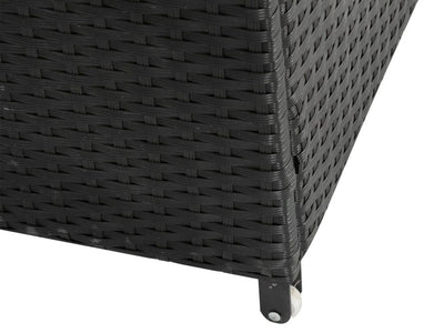 Outdoor PE Wicker Storage Box Garden 320L-Black