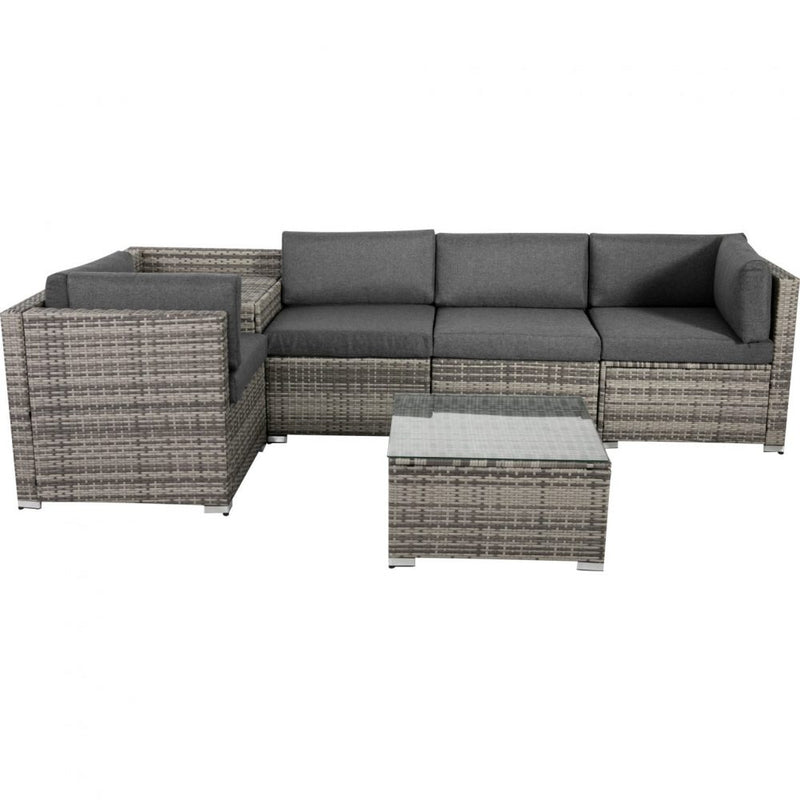 6PCS Outdoor Modular Lounge Sofa Coogee-Grey