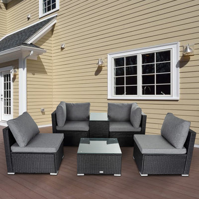 Modular Outdoor Wicker Lounge Set