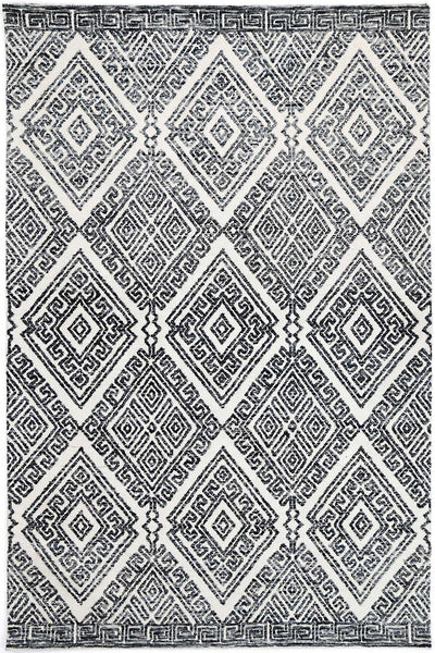 Alayah Diamond Anthracite Rug 160x230 cm