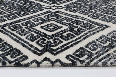 Alayah Diamond Anthracite Rug 160x230 cm