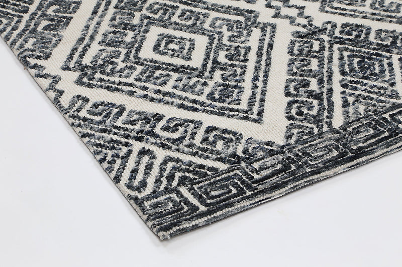 Alayah Diamond Anthracite Rug 160x230 cm