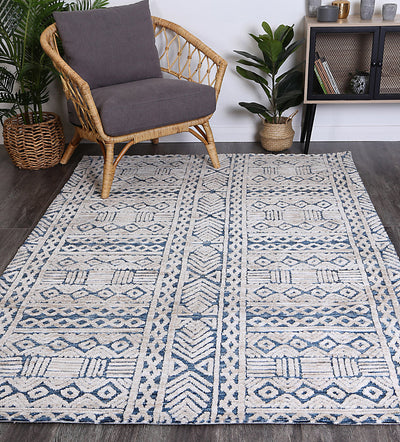 Alayah Tribal Blue Rug 160x230 cm